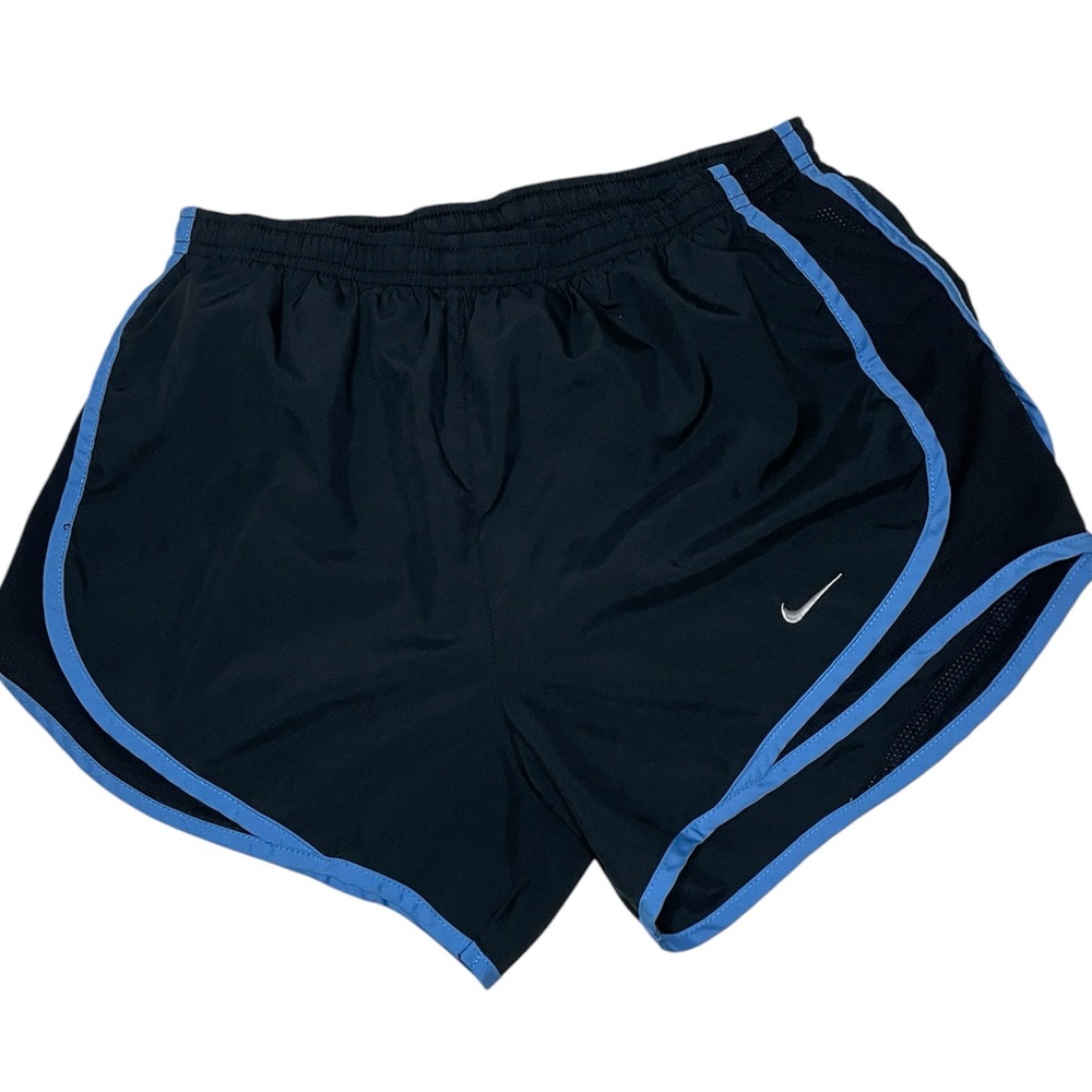 Nike Black and Blue Lined Athletic Shorts-Women’s XS